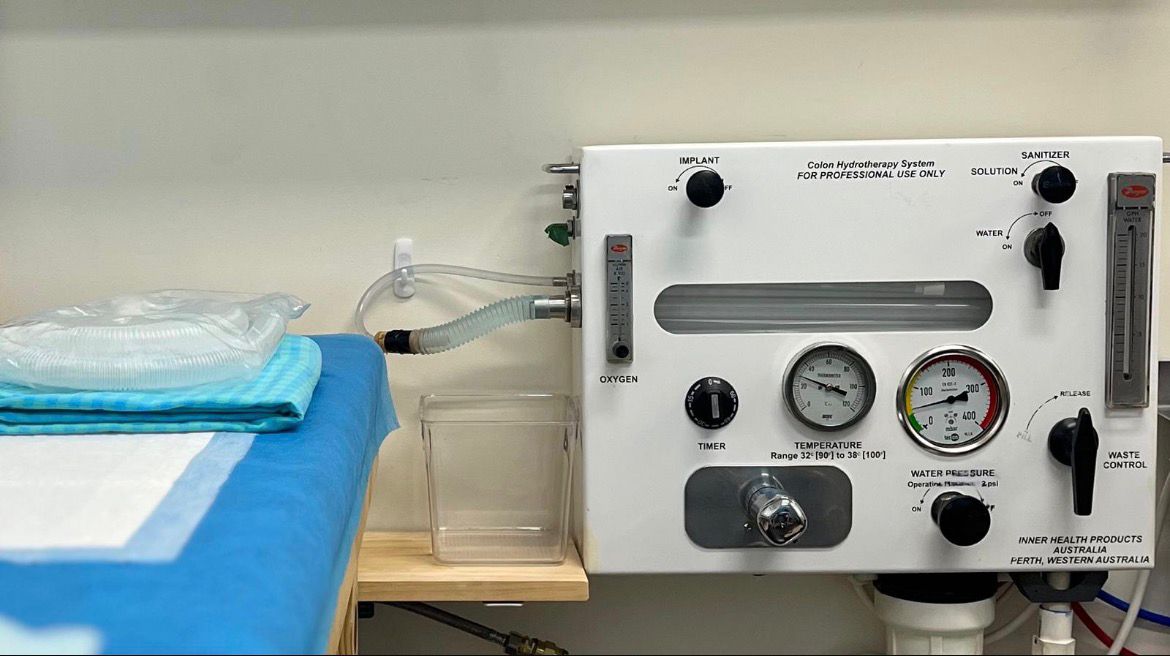 Colon hydrotherapy equipment at Clutter Clearing Colonics Liverpool